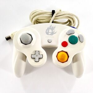 Genuine Nintendo GameCube Super Smash Bros Wired Controller White DOL-003 Tested